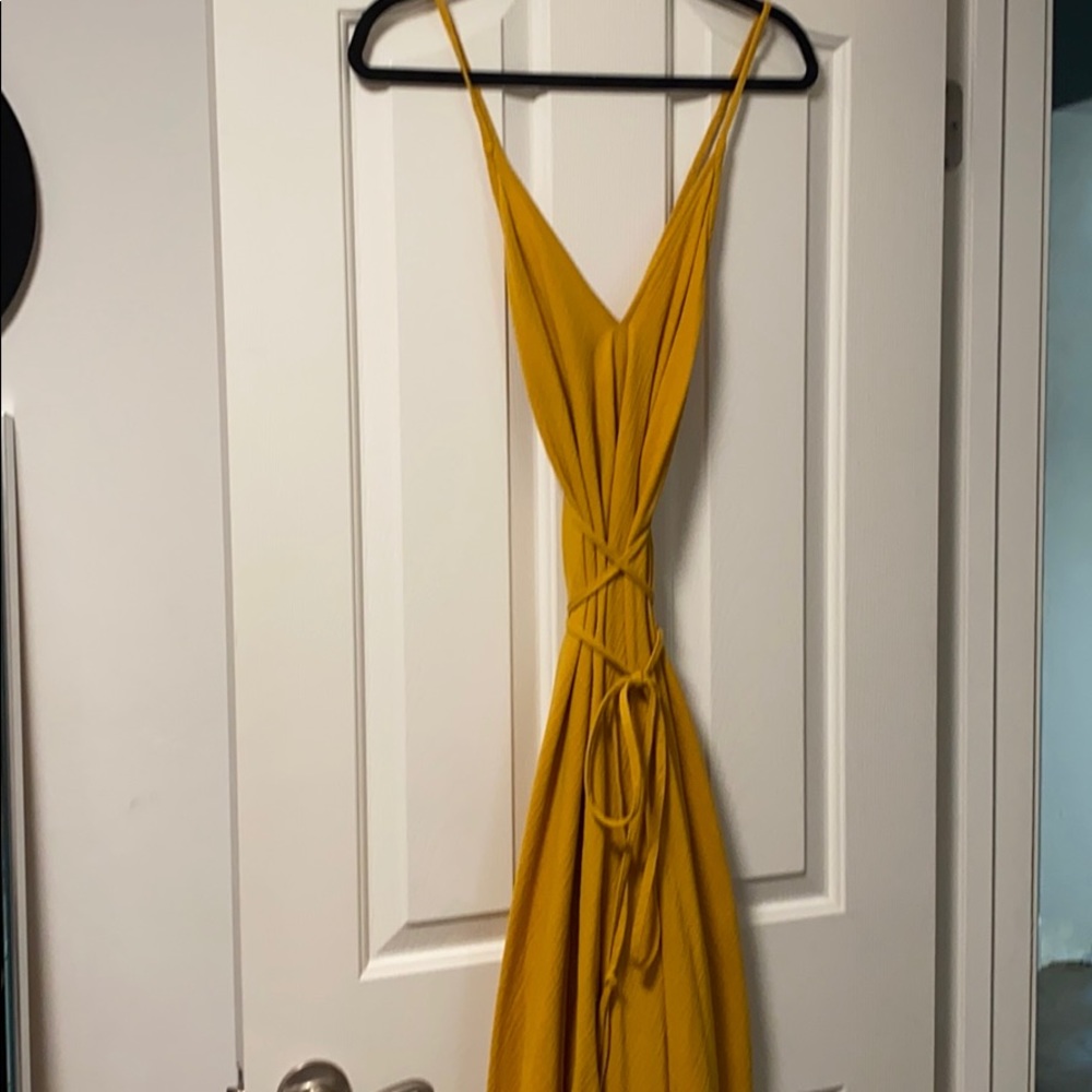 Mustard maxi dress